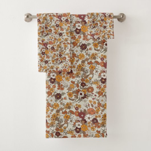 Motif de fleurs de Boho rétro (En situation)