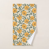 Motif de fleurs de crapaud orange (Serviette à main)