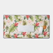 Motif de fleurs de feuilles de palmier de ananas t (Clavier et souris)