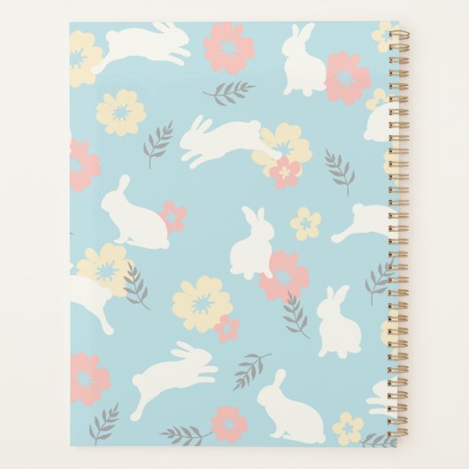 Motif de fleurs de lapins mignons (Dos)