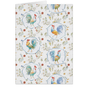 Motif de fleurs de pays