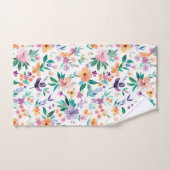 Motif de fleurs de prairie à l'aquarelle (Serviette à main)