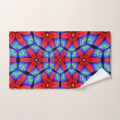 Motif de Fleurs de tissus rouges (Serviette à main)