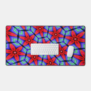 Motif de Fleurs de tissus rouges