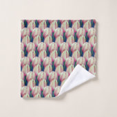 Motif de fleurs de tulipes roses (Gant de toilette)