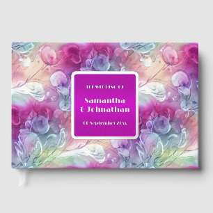 Motif de fleurs édulcoré blanc doux feuille aquare