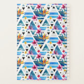 Motif de fleurs géométriques tropicales (Dos)