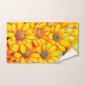 Motif de fleurs jaunes (Serviette à main)