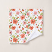 Motif de fleurs magnifiques  (Gant de toilette)