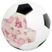 Motif de fleurs modernes roses mignon (3/4)