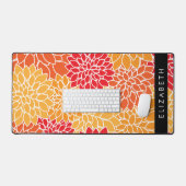Motif De Fleurs, Orange Dahlia, Votre Nom (Clavier et souris)