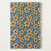 Motif de fleurs orange jaune (Dos)