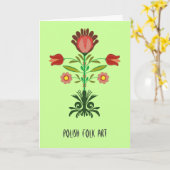 Motif de fleurs polonais de broderie, carte de (Fleur jaune)