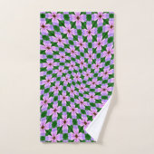 Motif de fleurs rose pâle (Serviette à main)