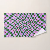 Motif de fleurs rose pâle (Serviette à main)