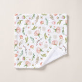 Motif de fleurs rose rose moderne (Gant de toilette)