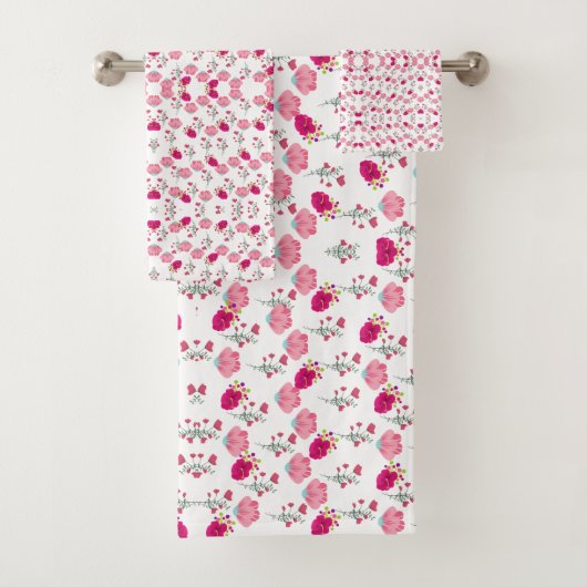 Motif de fleurs roses (En situation)