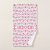 Motif de fleurs roses (Serviette à main)