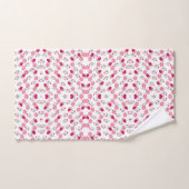 Motif de fleurs roses (Serviette à main)