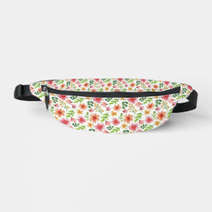Motif de fleurs roses à l'aquarelle