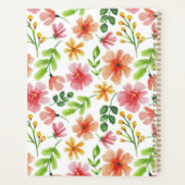 Motif de fleurs roses à l'aquarelle (Dos)
