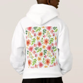 Motif de fleurs roses à l'aquarelle (Dos)