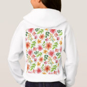 Motif de fleurs roses à l'aquarelle (Dos)