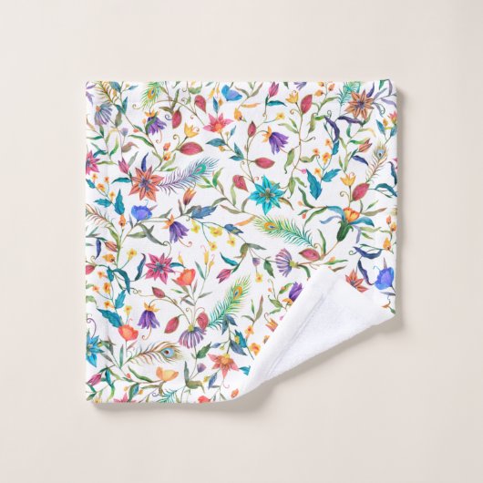 Motif de fleurs sauvages (Gant de toilette)