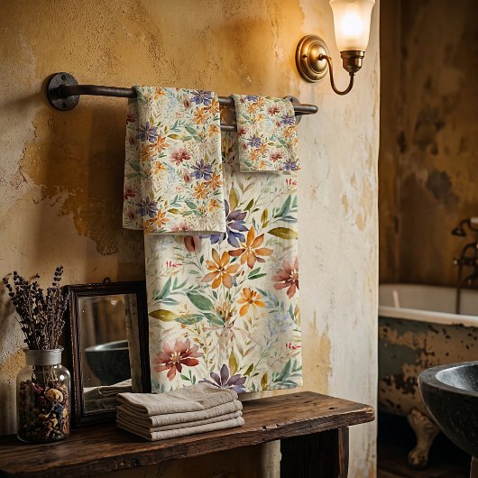 Motif de fleurs sauvages d'automne