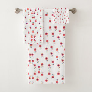 Motif de fleurs sauvages roses élégant