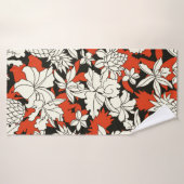 Motif de fleurs tropicales (Serviette de bain)