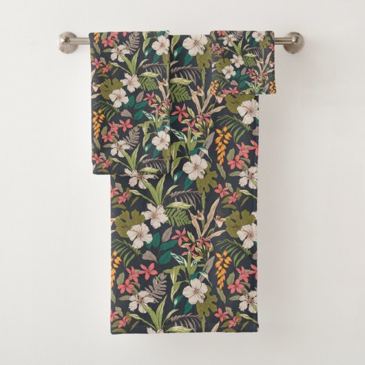 Motif de fleurs tropicales colorées (En situation)