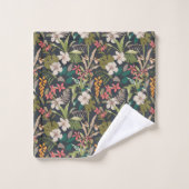 Motif de fleurs tropicales colorées (Gant de toilette)