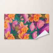 Motif de fleurs tropicales hawaïennes (Serviette à main)