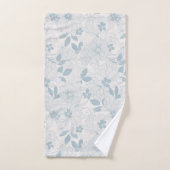 Motif de fleurs Vintages bleu clair (Serviette à main)