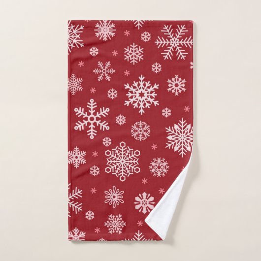 Motif de flocon de neige	 (Serviette à main)