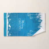 Motif de flocon de neige de Noël de vacances migno (Serviette à main)
