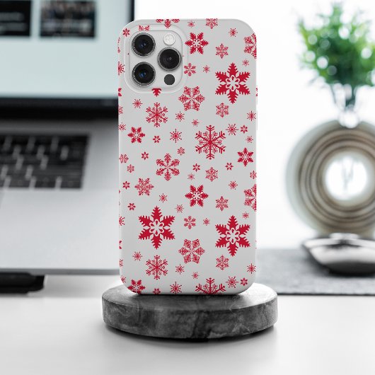 Motif de flocon de neige, Flammes de neige rouges,