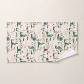 Motif de floraison de Succulents (Serviette à main)