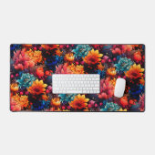 Motif de floraison florale radieuse (Clavier et souris)
