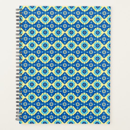 Motif de floraison géométrique rétro (Devant)