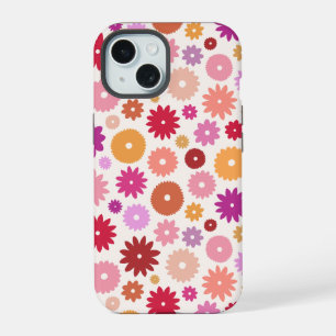 Motif de floraisons colorées