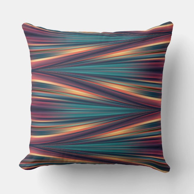 Motif de flux de couleurs transparent sur coussin  (Recto)