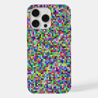 Motif de fond de carrés de pixels colorés