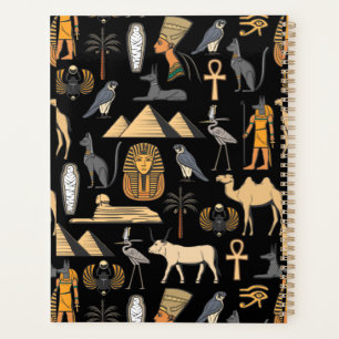 Motif de fond de symbole hiéroglyphique égyptien