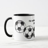 Motif de football café Mug (Gauche)