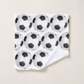 motif de football moderne (Gant de toilette)