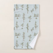 Motif de forêt d'arbres verts (Serviette à main)