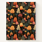 Motif de forêt de Doodle Fall | Carnet personnalis (Dos)