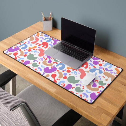 Motif de forme arrondie Abstrait couleur douce (Bureau 2)